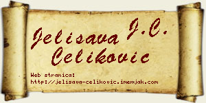 Jelisava Čeliković vizit kartica